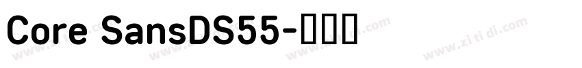 Core SansDS55字体转换